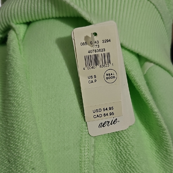 Aerie Find Your Moment In The Sun Sweatshirt Pistachio Womens Small Oversized - Picture 9 of 9